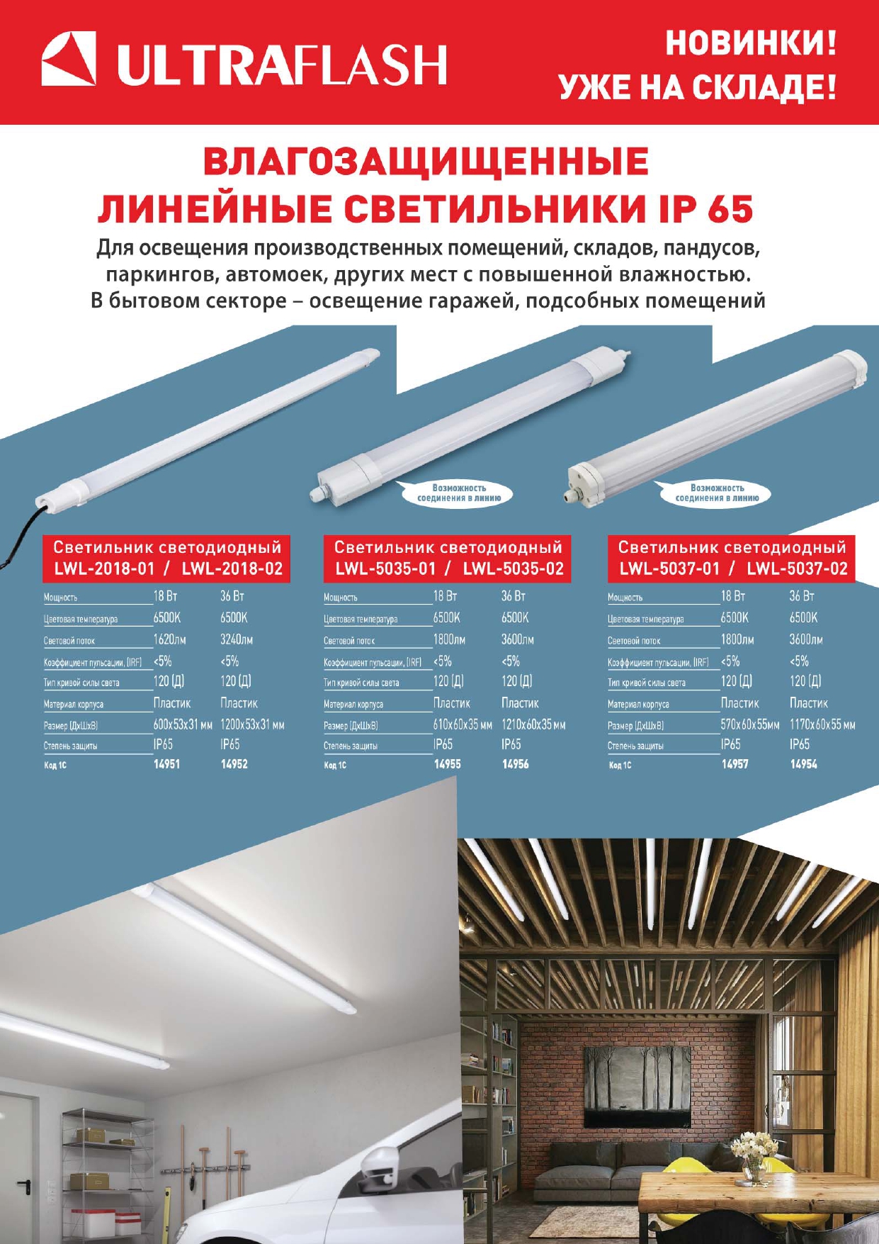 Влагозащищенные линейные светильники IP65 - Официальный сайт АО .